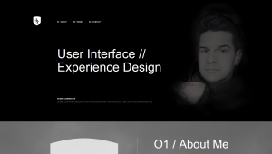 Personal site of UI & UX designer - Flat Design Inspiration