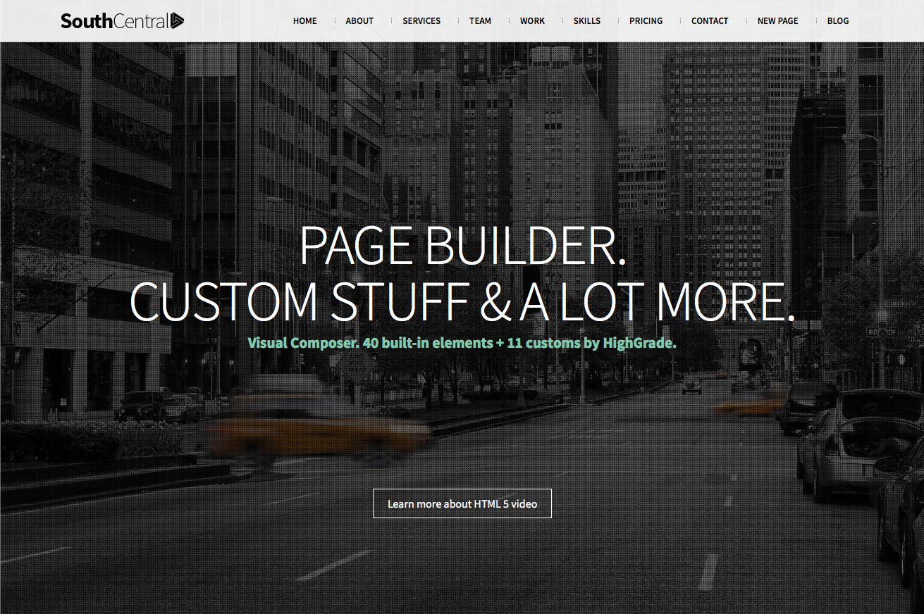 SouthCentral One Page Parallax WordPress Theme Flat Design Inspiration SouthCentral One Page Parallax WordPress Theme Flat Design Inspiration