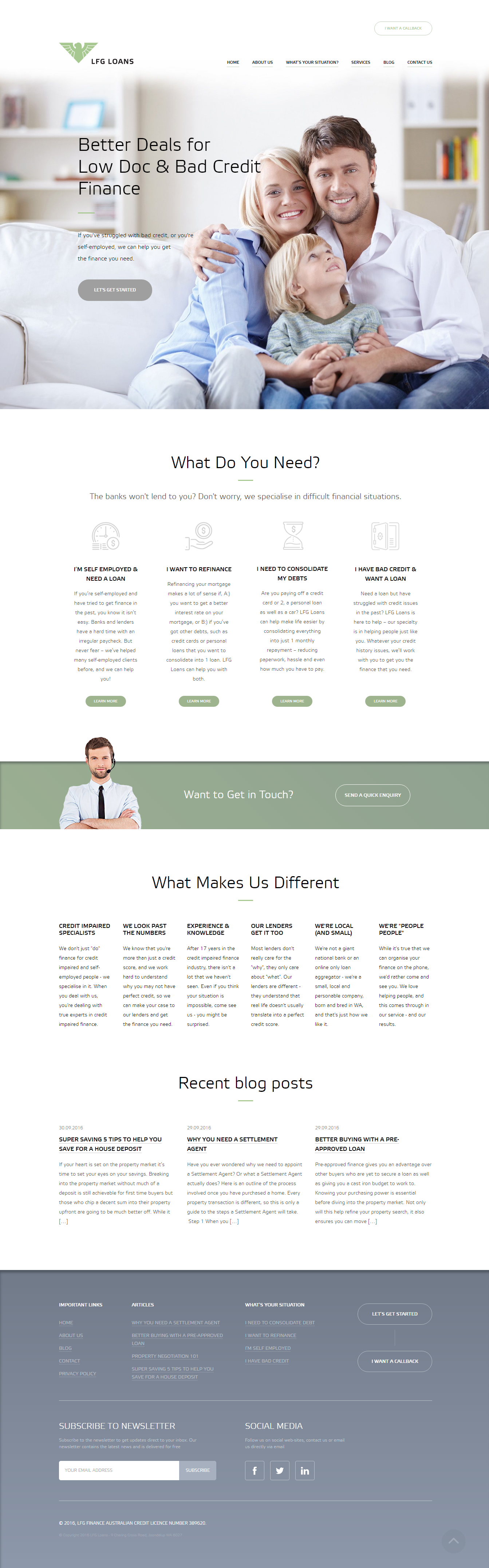 Loans-Perth - Flat Design Inspiration